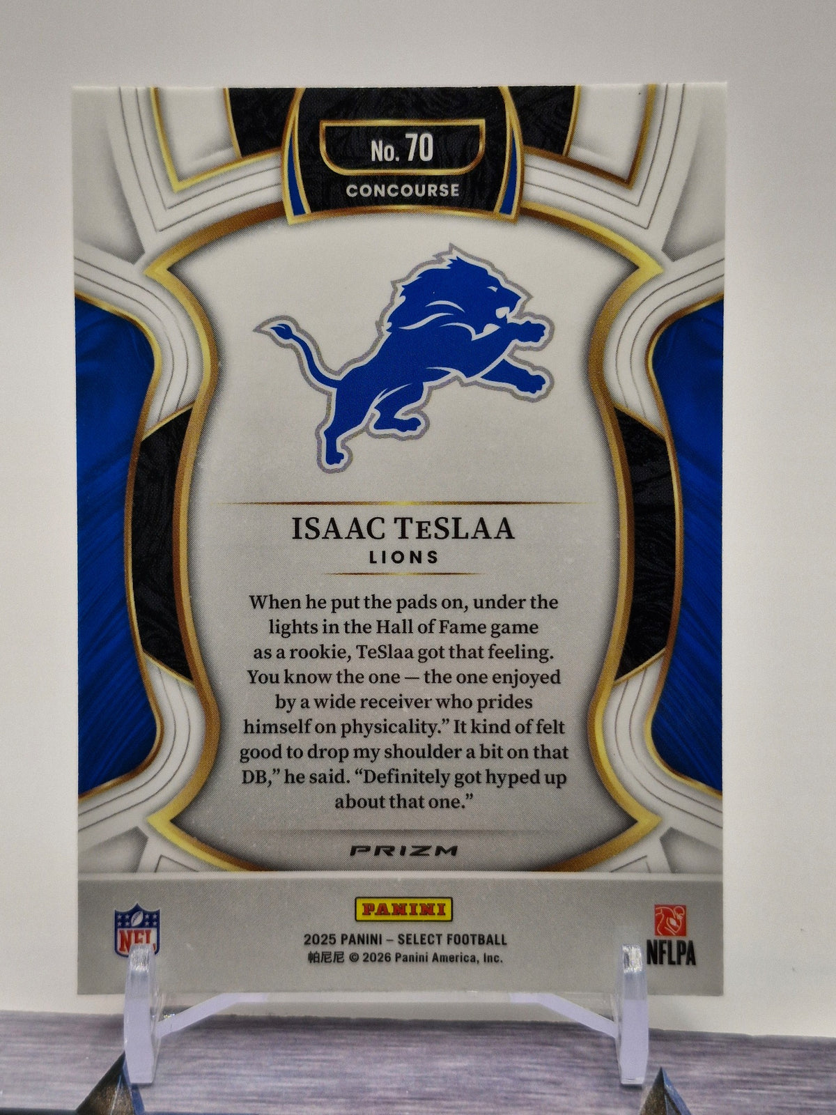 2025 Panini Select #70 Isaac TeSlaa