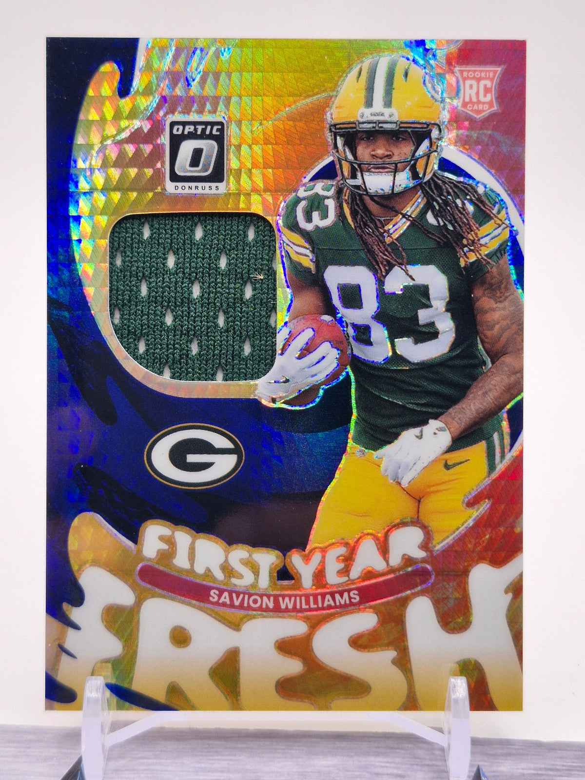 2025 Donruss Optic #FYFBH-SWS Savion Williams First Year Fresh Blue Hyper