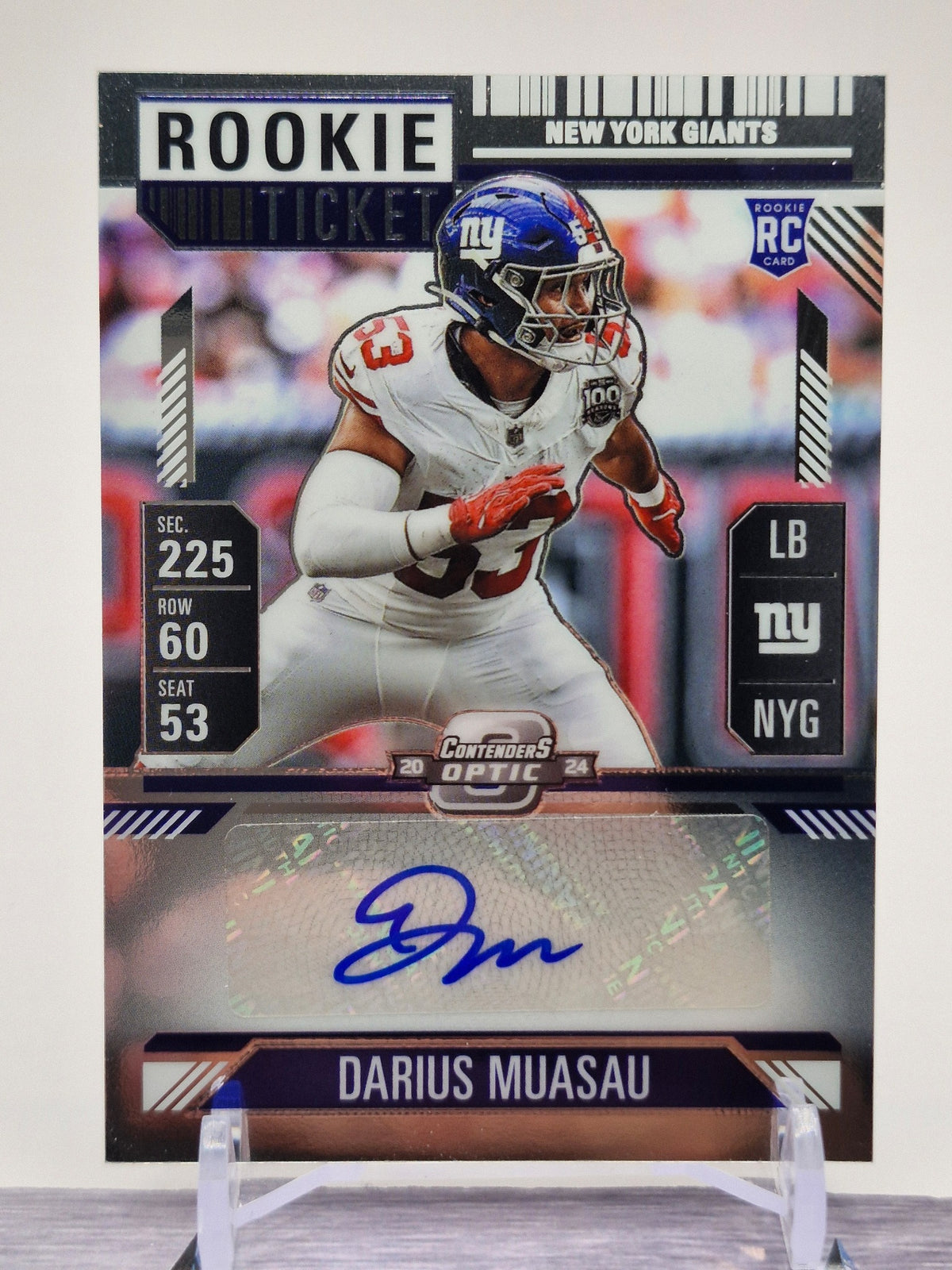 2024 Panini Contenders Optic #191 Darius Muasau