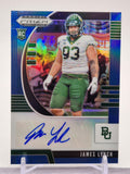 2020 Panini Prizm #265 James Lynch Draft Picks Prizms Black Autographs
