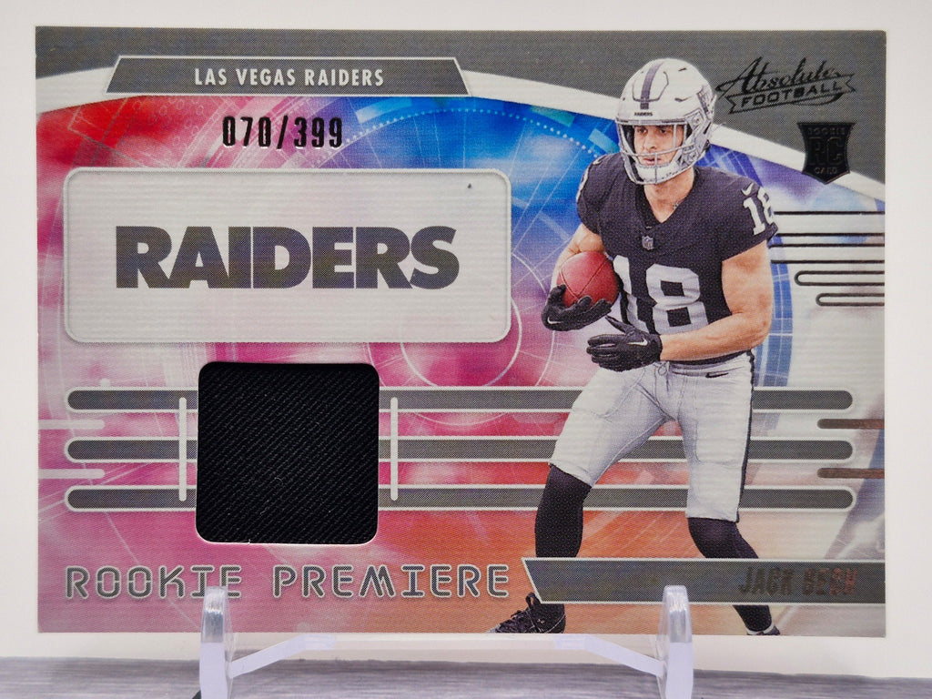 2025 Panini Absolute #RPM-JBH Jack Bech Rookie Premiere Materials #/399