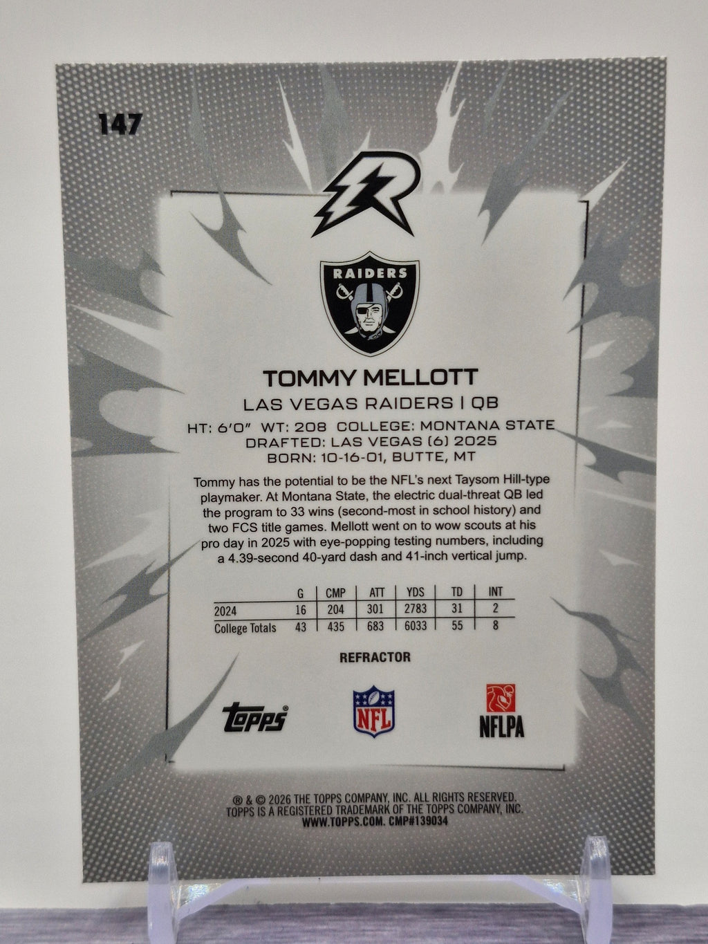 2025 Topps Resurgence #147 Tommy Mellott Refractor