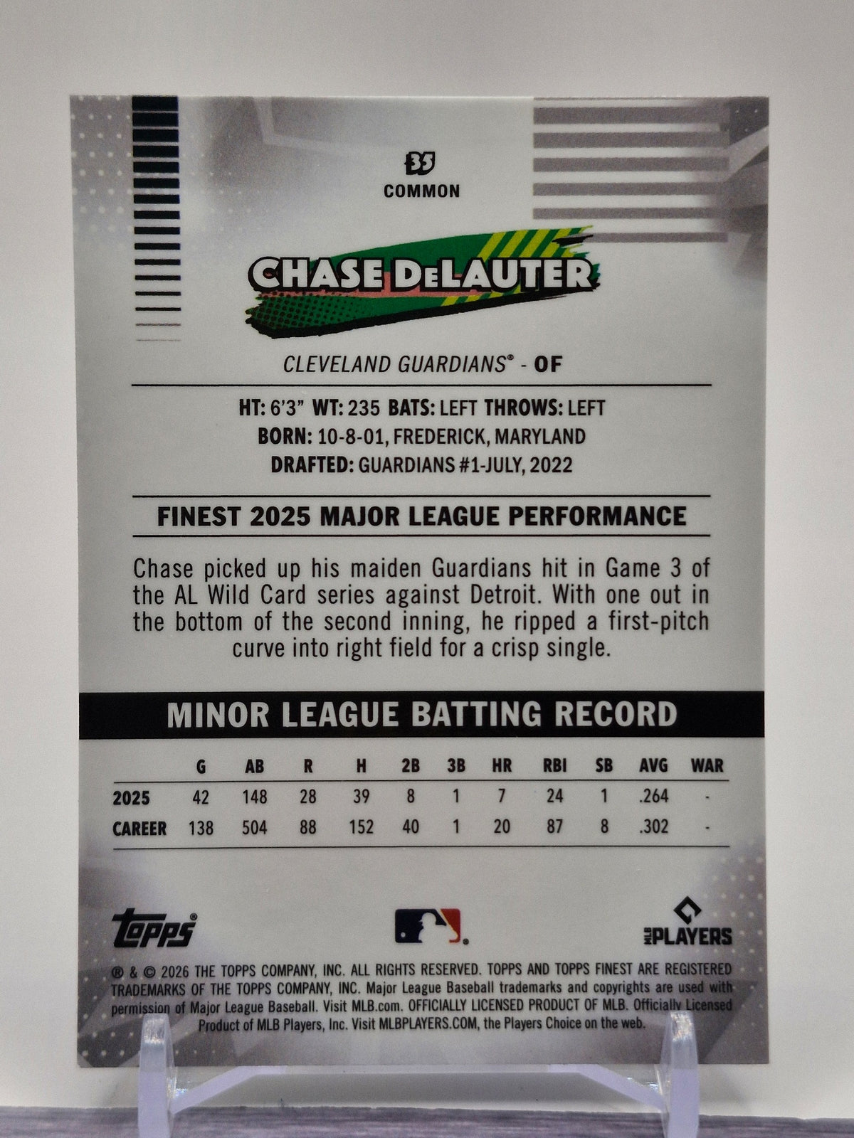 2026 Finest #35 Chase DeLauter