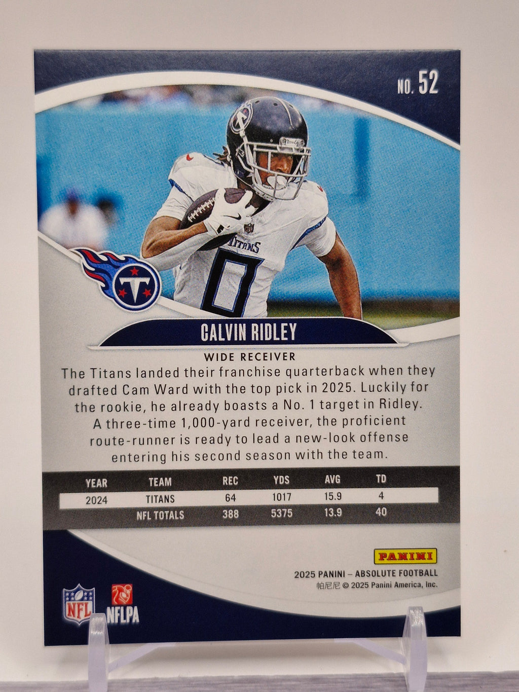 2025 Panini Absolute #52 Calvin Ridley