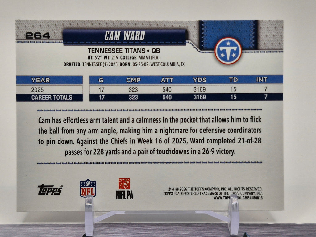 2026 Topps Flagship #264 Cam Ward
