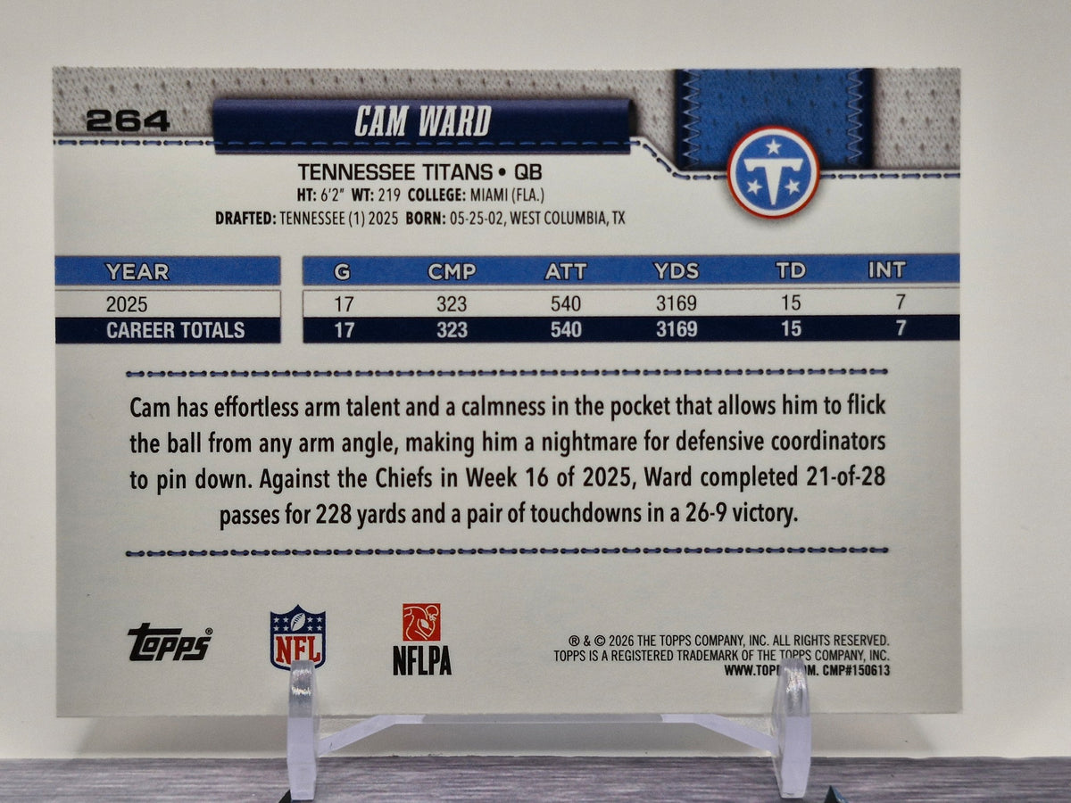 2026 Topps Flagship #264 Cam Ward