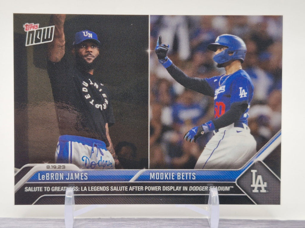 2023 Topps Now #736 LeBron James / Mookie Betts