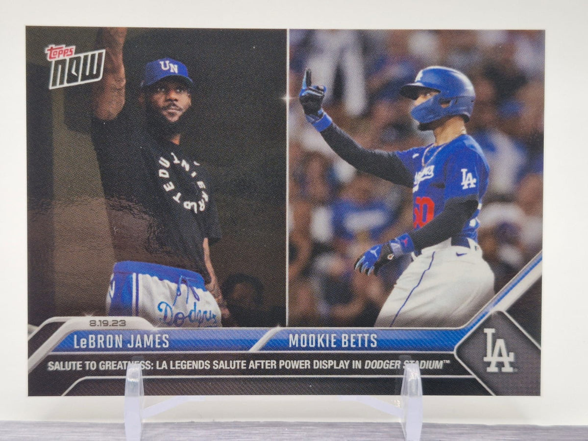 2023 Topps Now #736 LeBron James / Mookie Betts