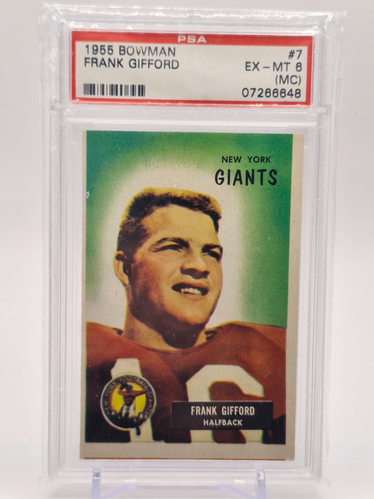 1955 Bowman #7 Frank Gifford
