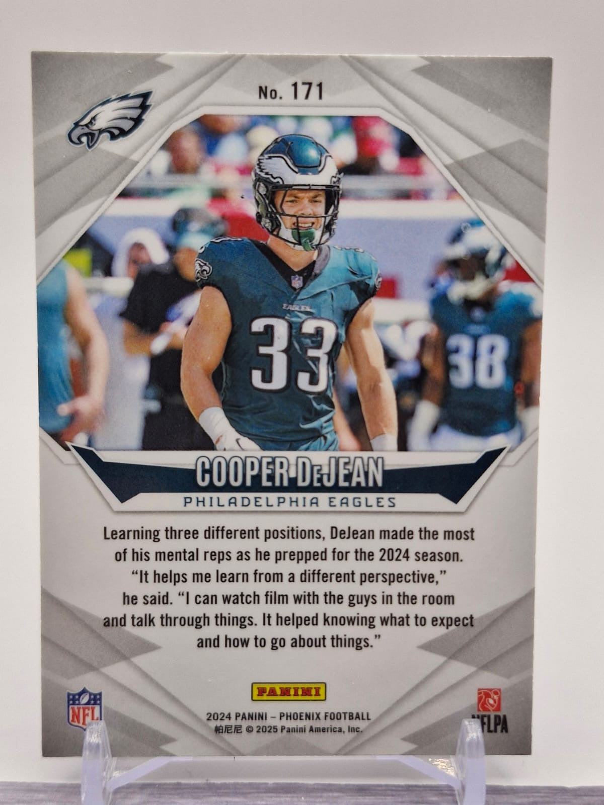 2024 Panini Phoenix #171 Cooper DeJean Black Pandora