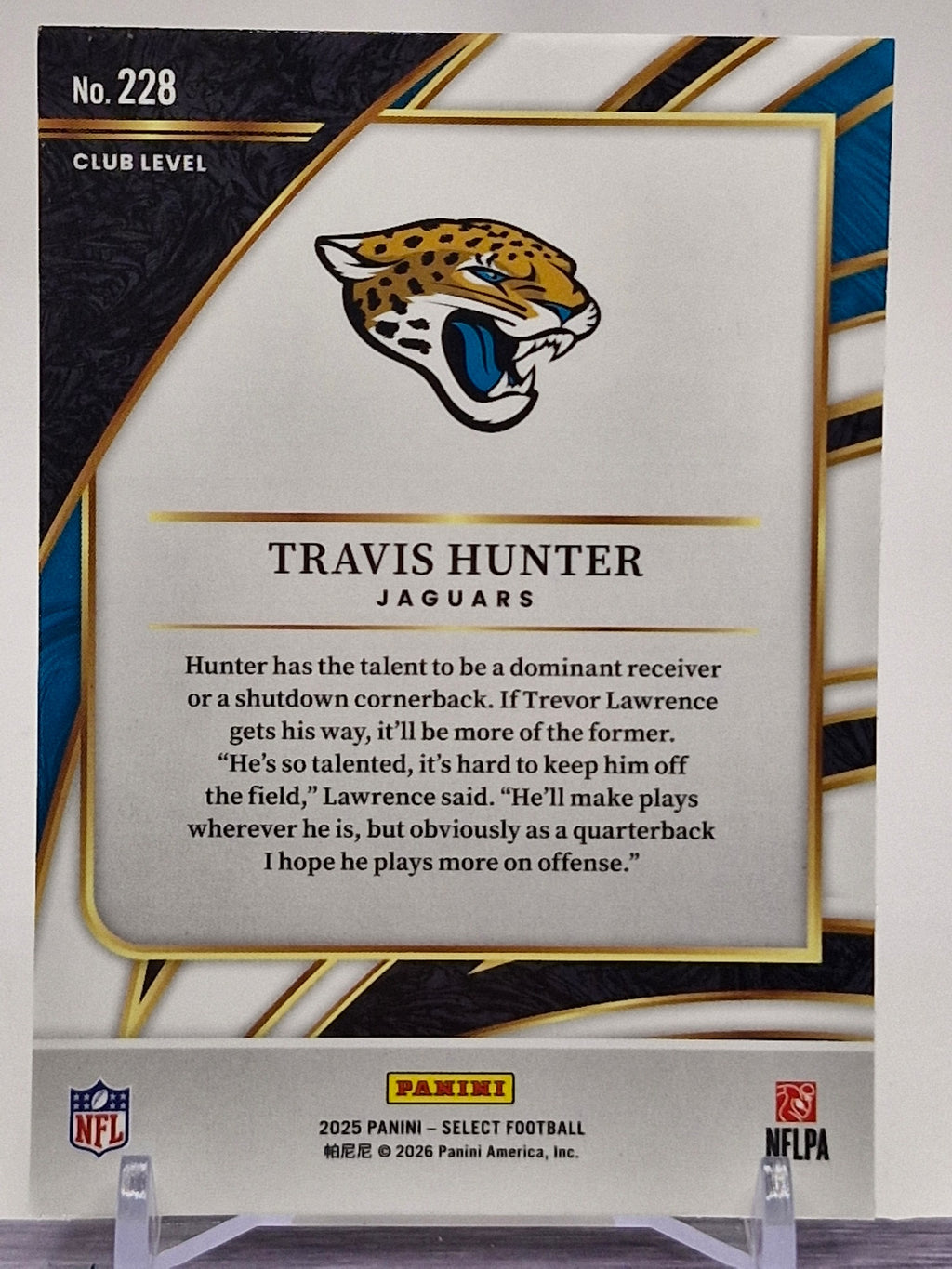 2025 Panini Select #228 Travis Hunter