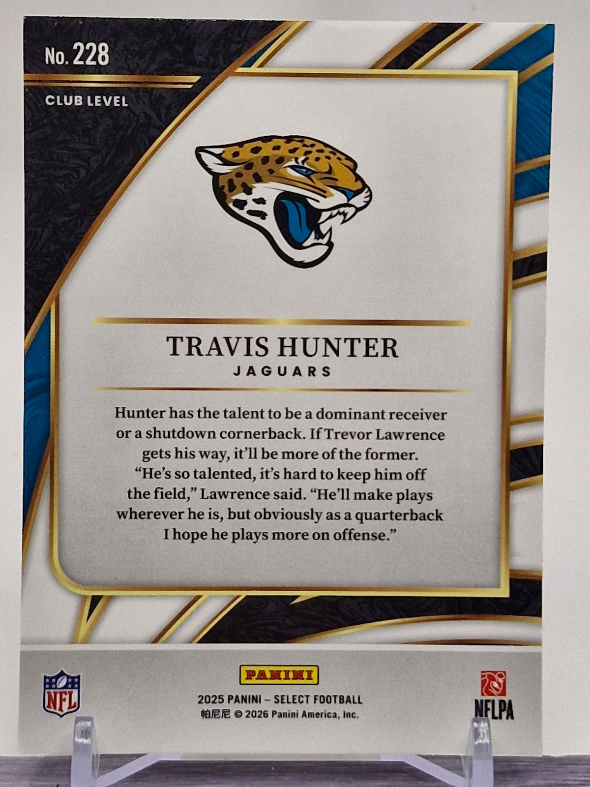 2025 Panini Select #228 Travis Hunter
