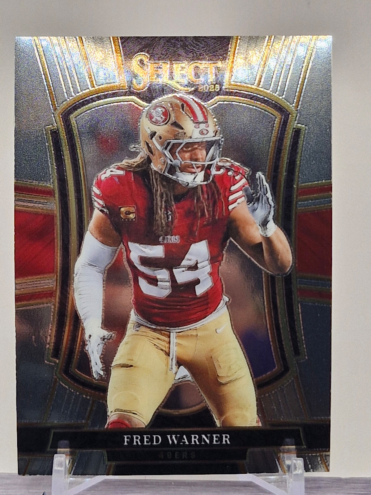 2025 Panini Select #118 Fred Warner Silver Prizm