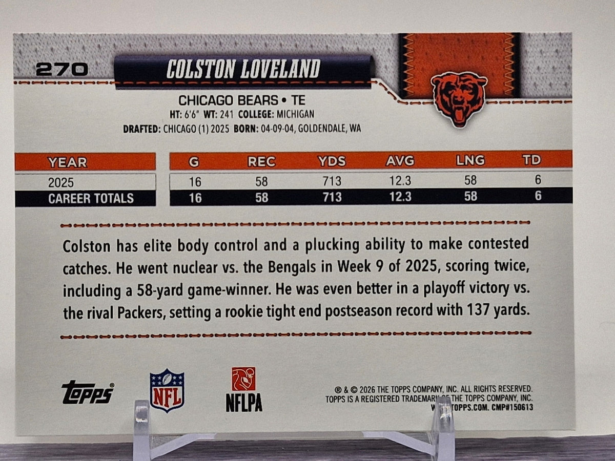 2026 Topps Flagship #270 Colston Loveland