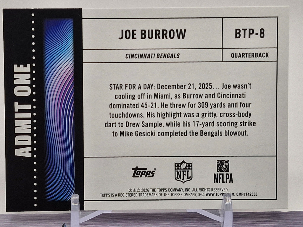 2026 Topps Chrome #BTP-7 Joe Borrow Big Ticket Players