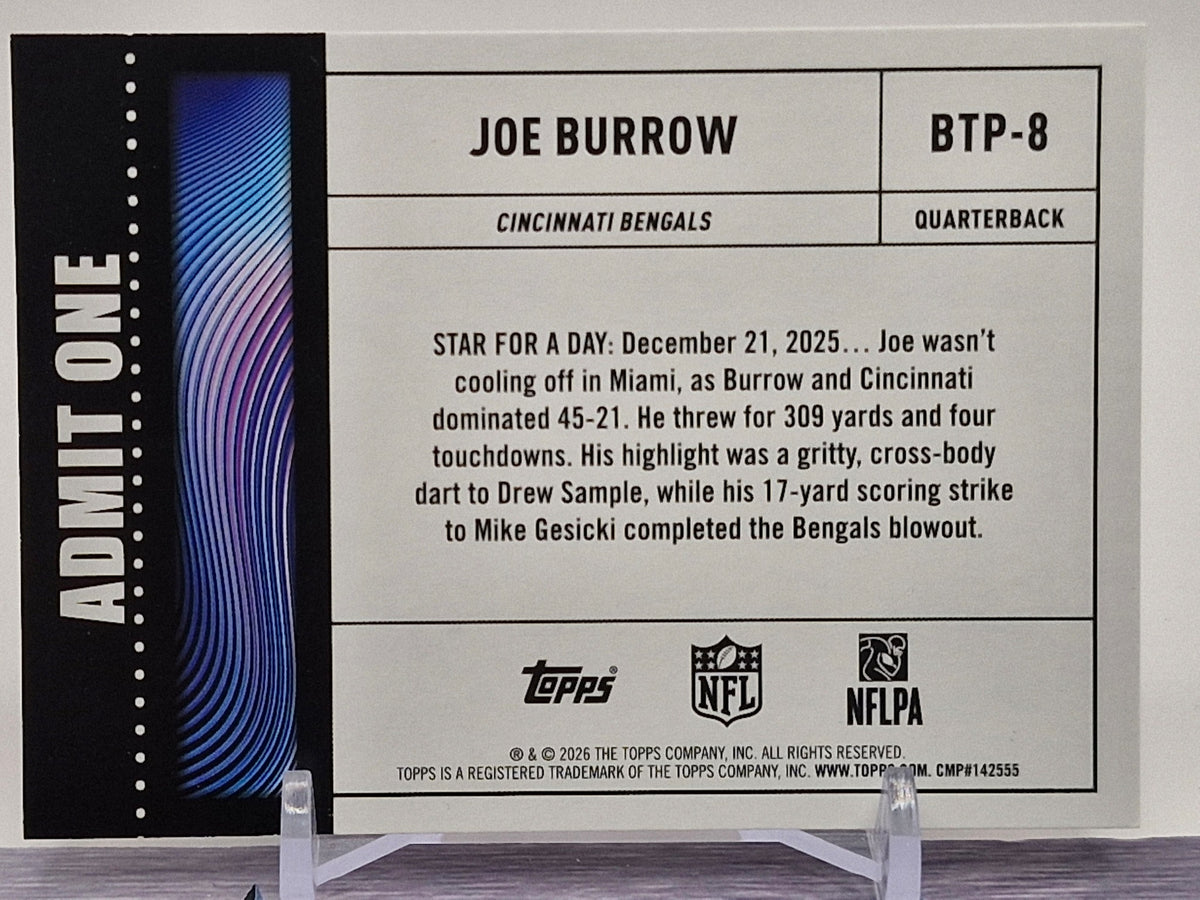 2026 Topps Chrome #BTP-7 Joe Borrow Big Ticket Players