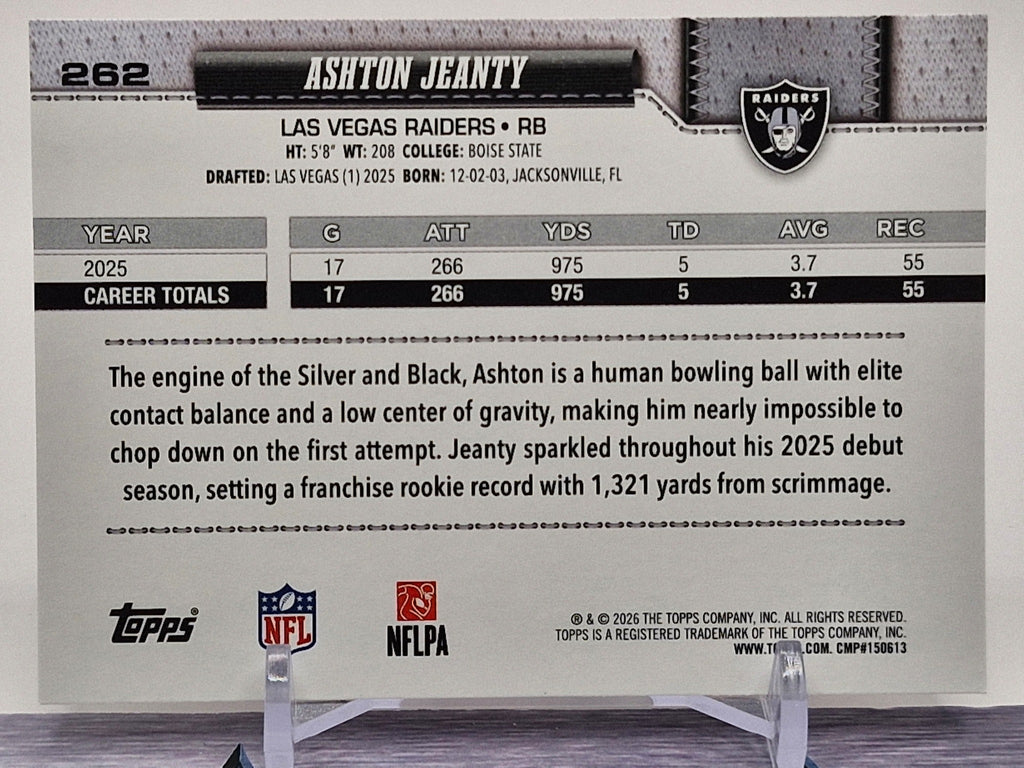 2026 Topps Flagship #262 Ashton Jeanty