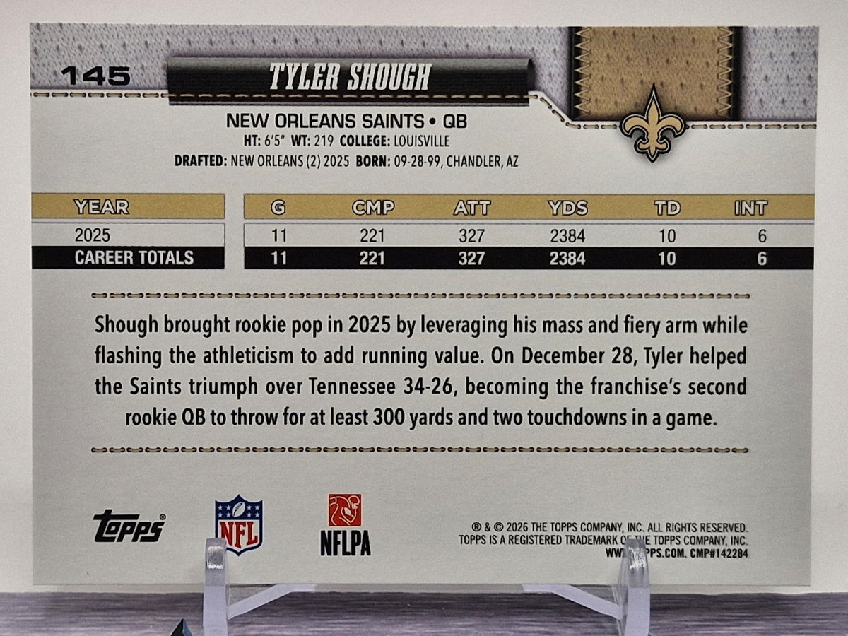 2026 Topps Flagship #145 Tyler Shough