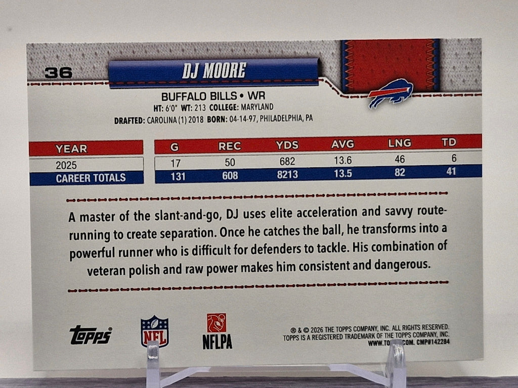 2026 Topps Flagship #36 DJ Moore