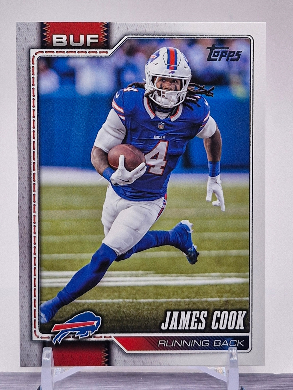 2026 Topps Flagship #25 James Cook Rainbow Foil