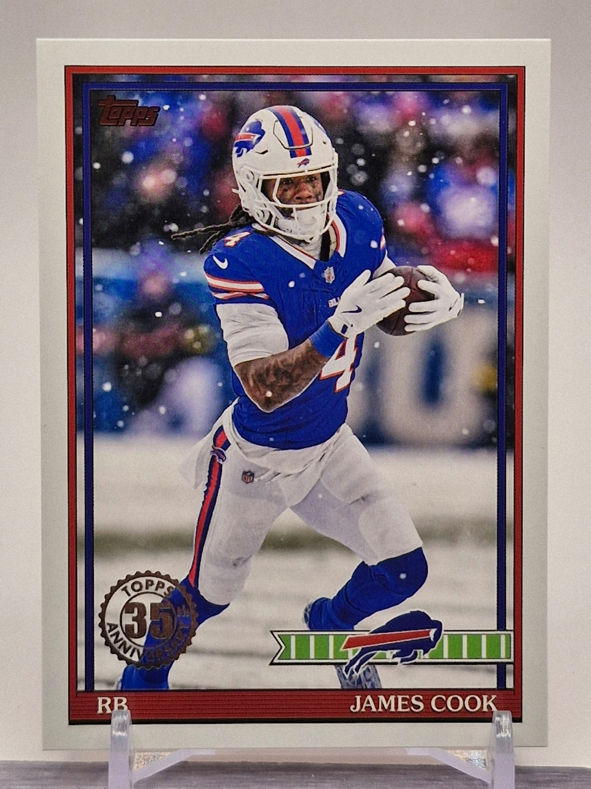 2026 Topps Flagship #91TF-12 James Cook 1991 Topps Football