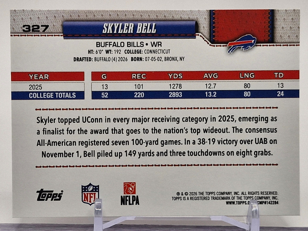 2026 Topps Flagship #327 Skyler Bell