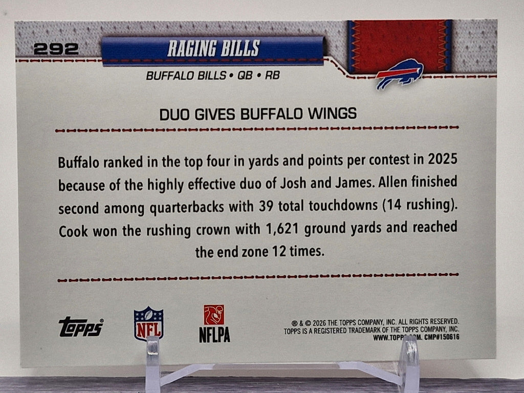 2026 Topps Flagship #292 Raging Bills