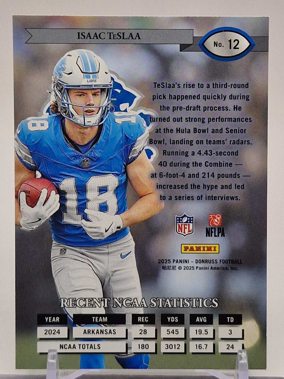 2025 Donruss #12 Isaac TeSlaa Retro 1995