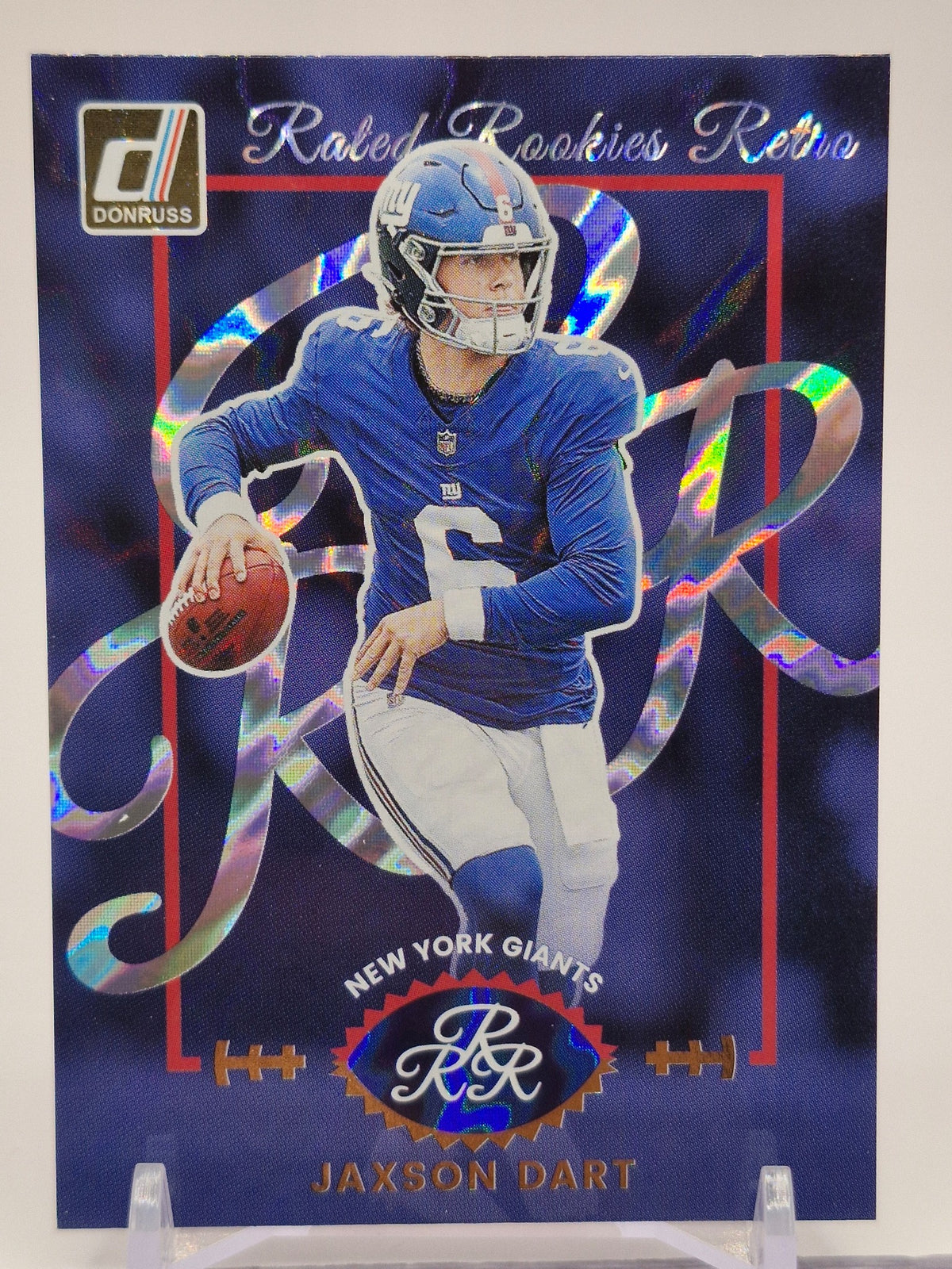 2025 Donruss #1 Jaxson Dart Rated Rookies Retro