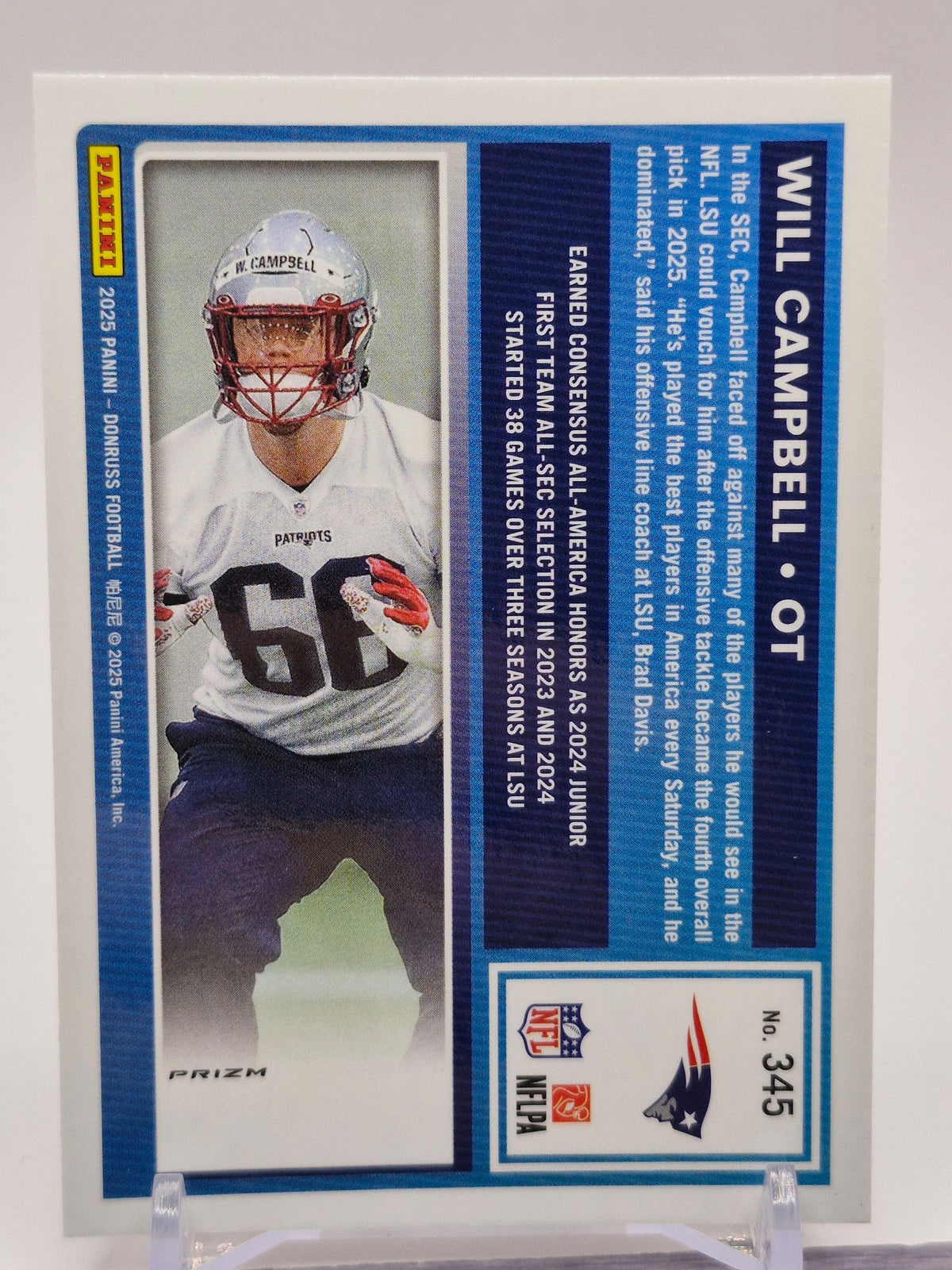 2025 Donruss #345 Will Campbell