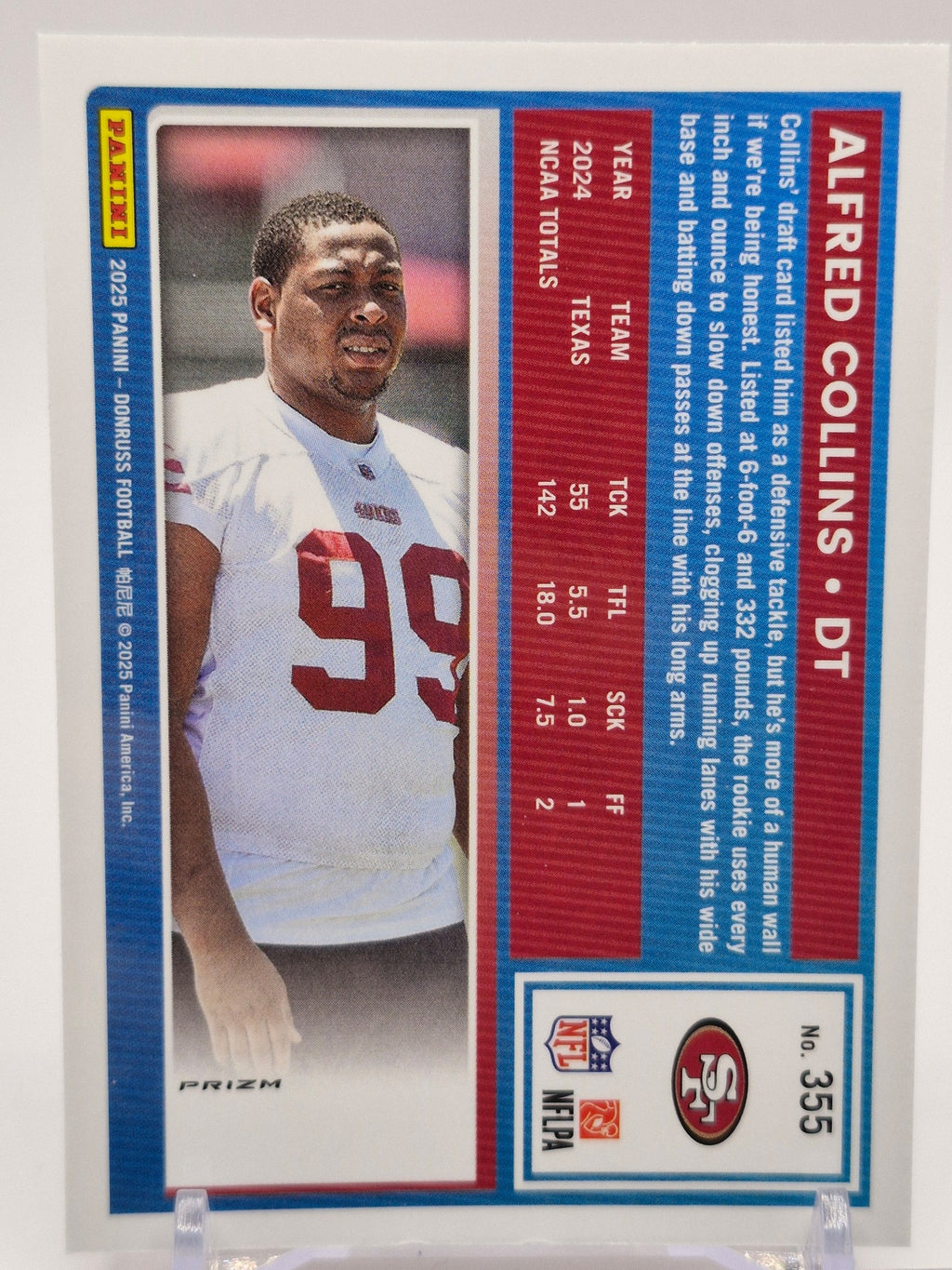 2025 Donruss #355 Alfred Collins