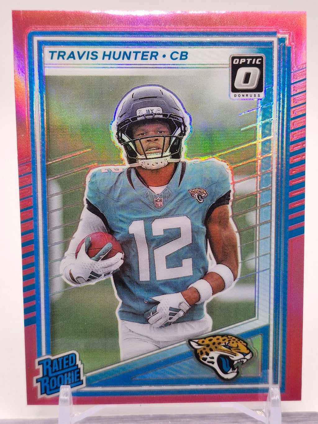 2025 Donruss Optic #201 Travis Hunter Green Hyper