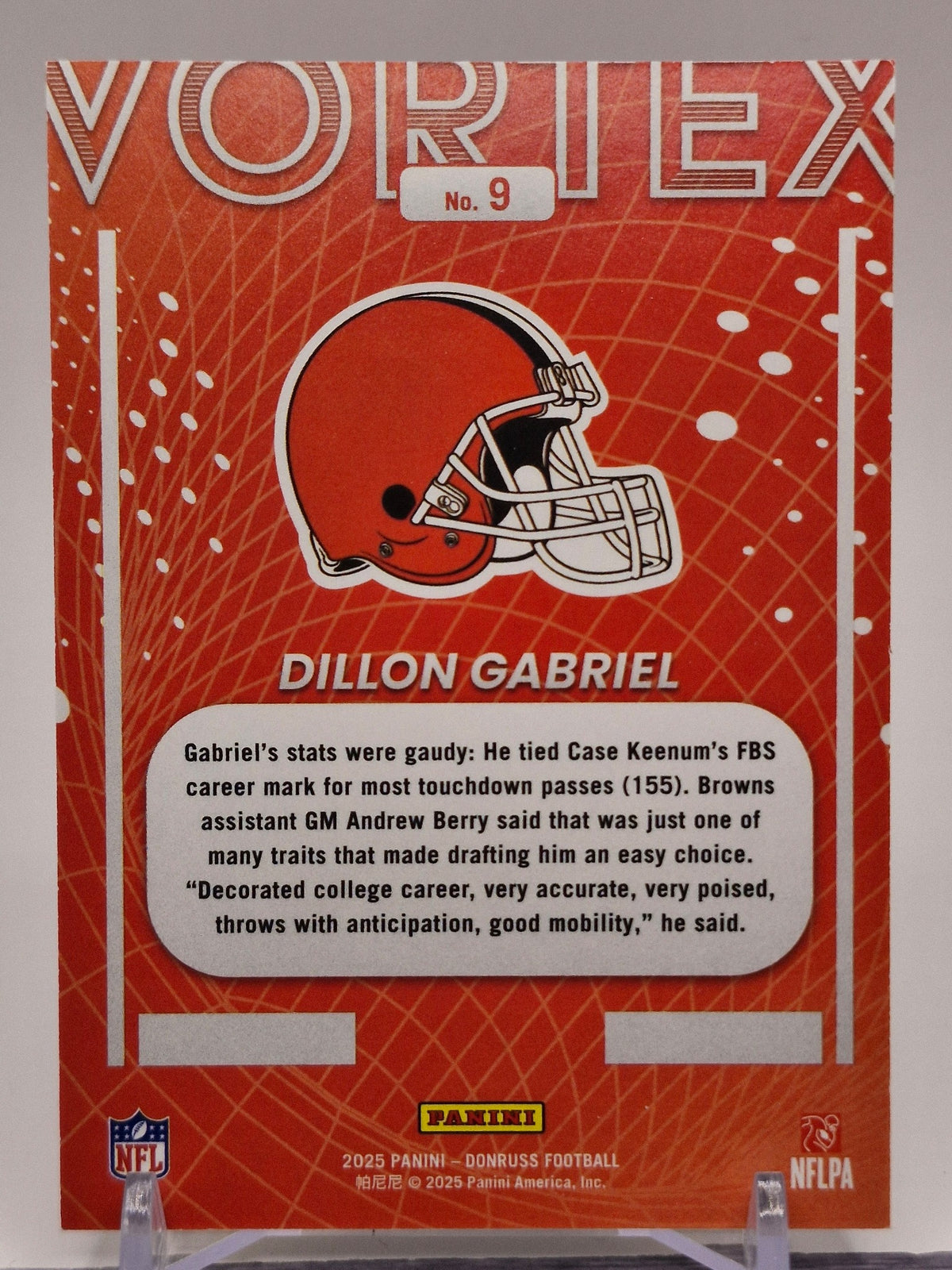 2025 Donruss #9 Dillon Gabriel Vortex