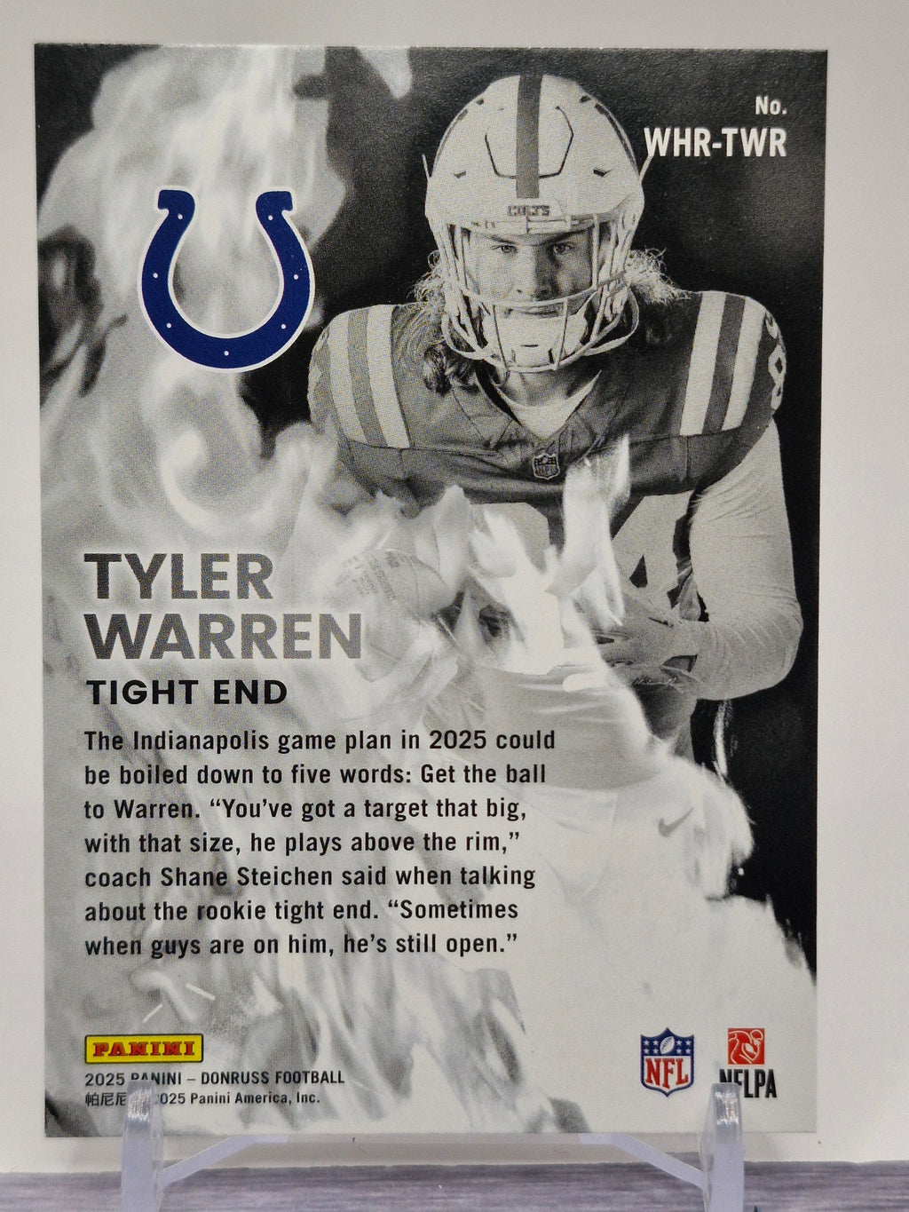 2025 Donruss #WHR-TWR Tyler Warren White Hot Rookies