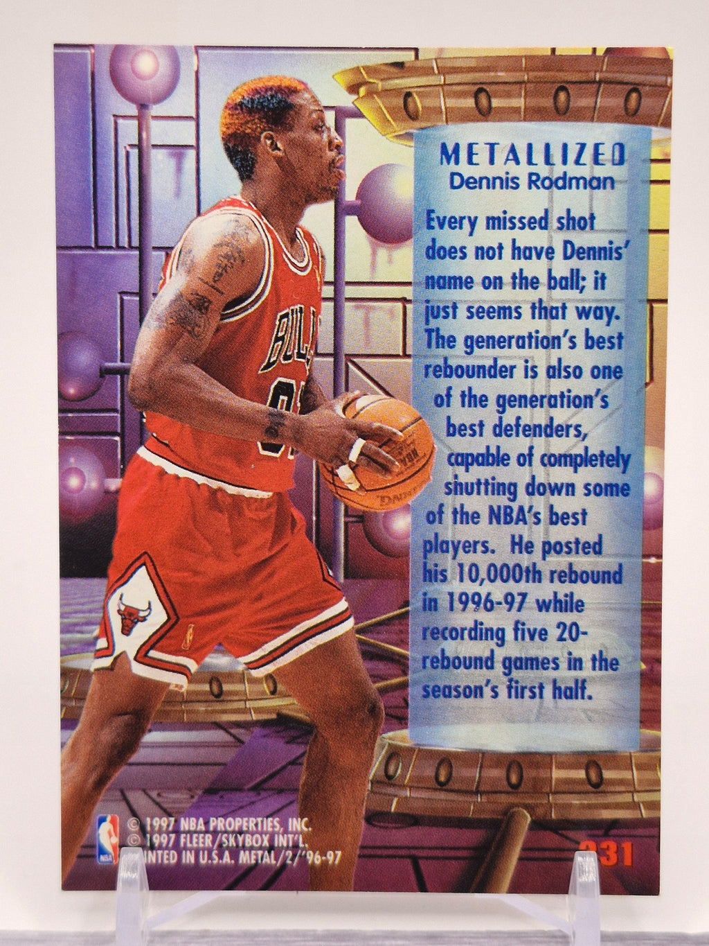 1996-97 Metal #231 Dennis Rodman