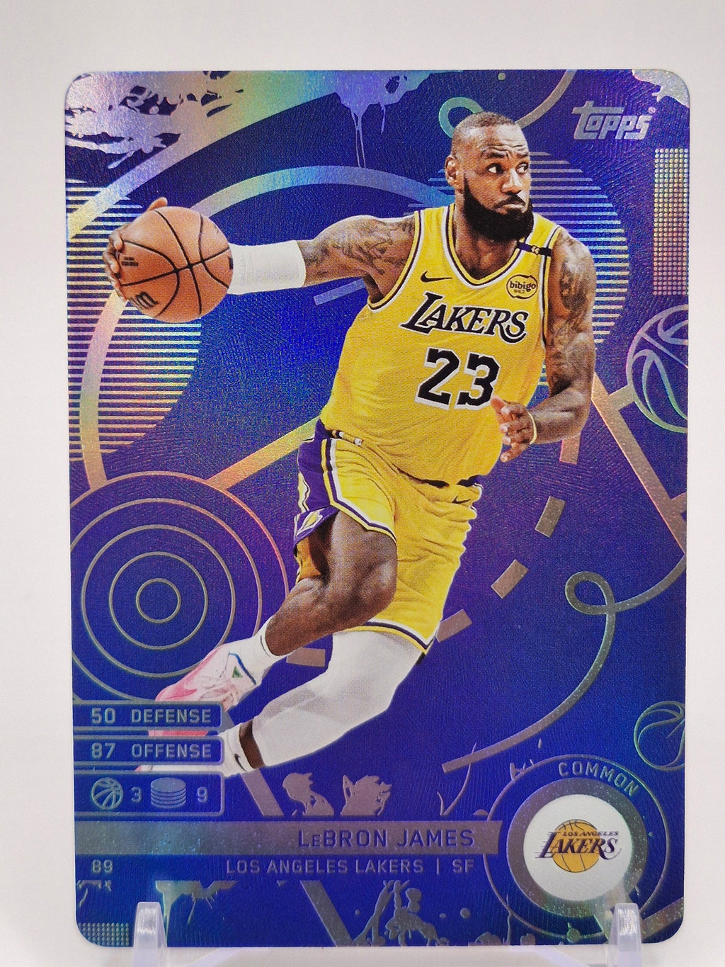 2025-26 Topps Match Attax #89 LeBron James Blue (Common)
