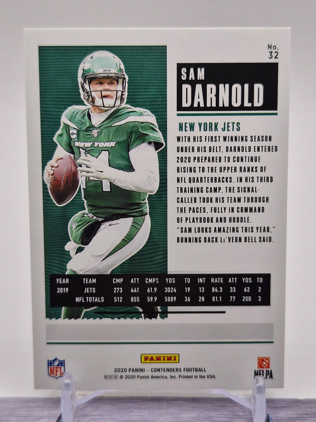 2020 Panini Contenders Optic #45 Sam Darnold Orange #/99