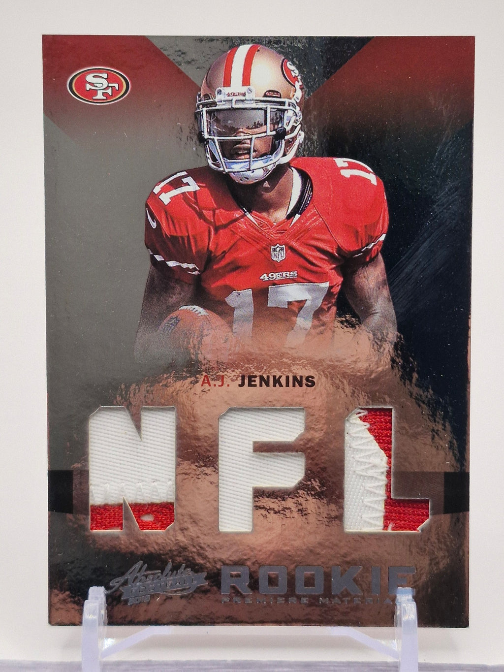 2012 Panini Absolute #201 A.J. Jenkins Rookie Premiere Materials AFC/NFC #/50