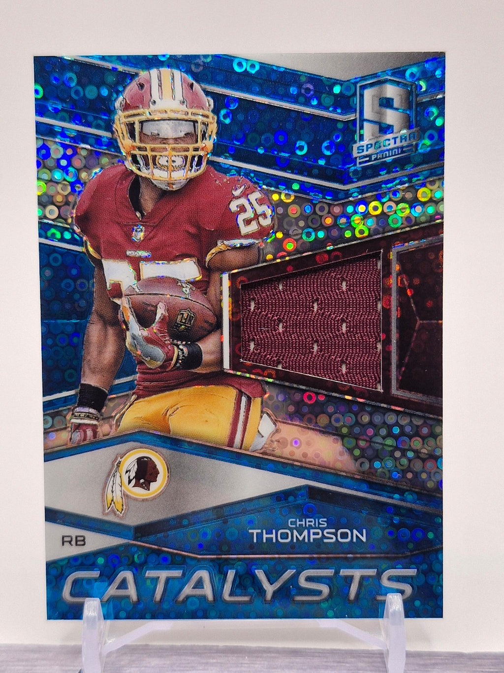 2018 Panini Spectra #1 Chris Thompson Catalysts Neon Blue #/99