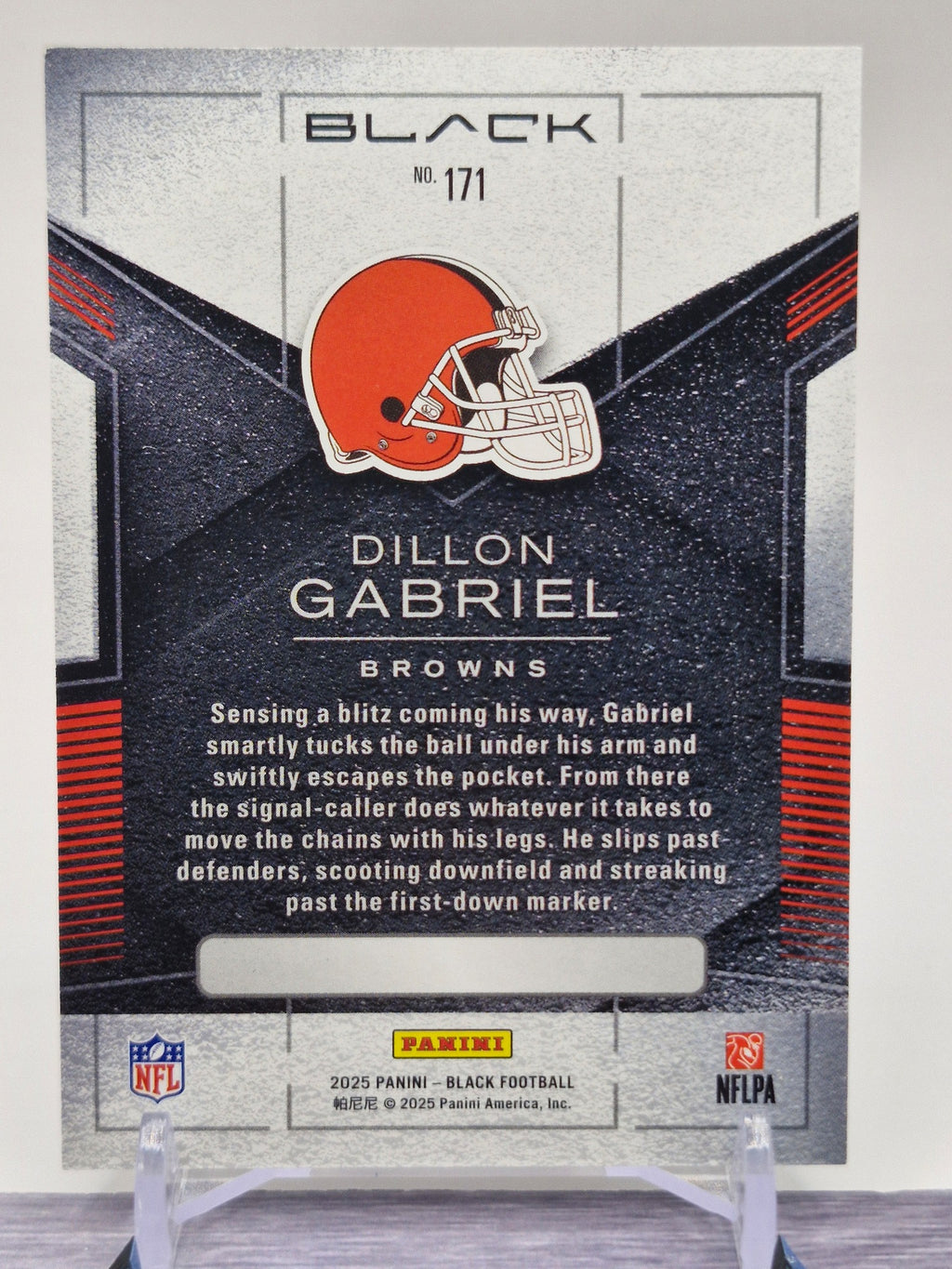 2025 Panini Black #171 Dillon Gabriel