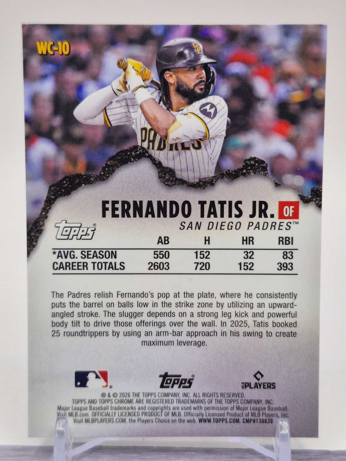 2026 Topps Chrome #WC-10 Fernando Tatis Jr. Wrecking Crew