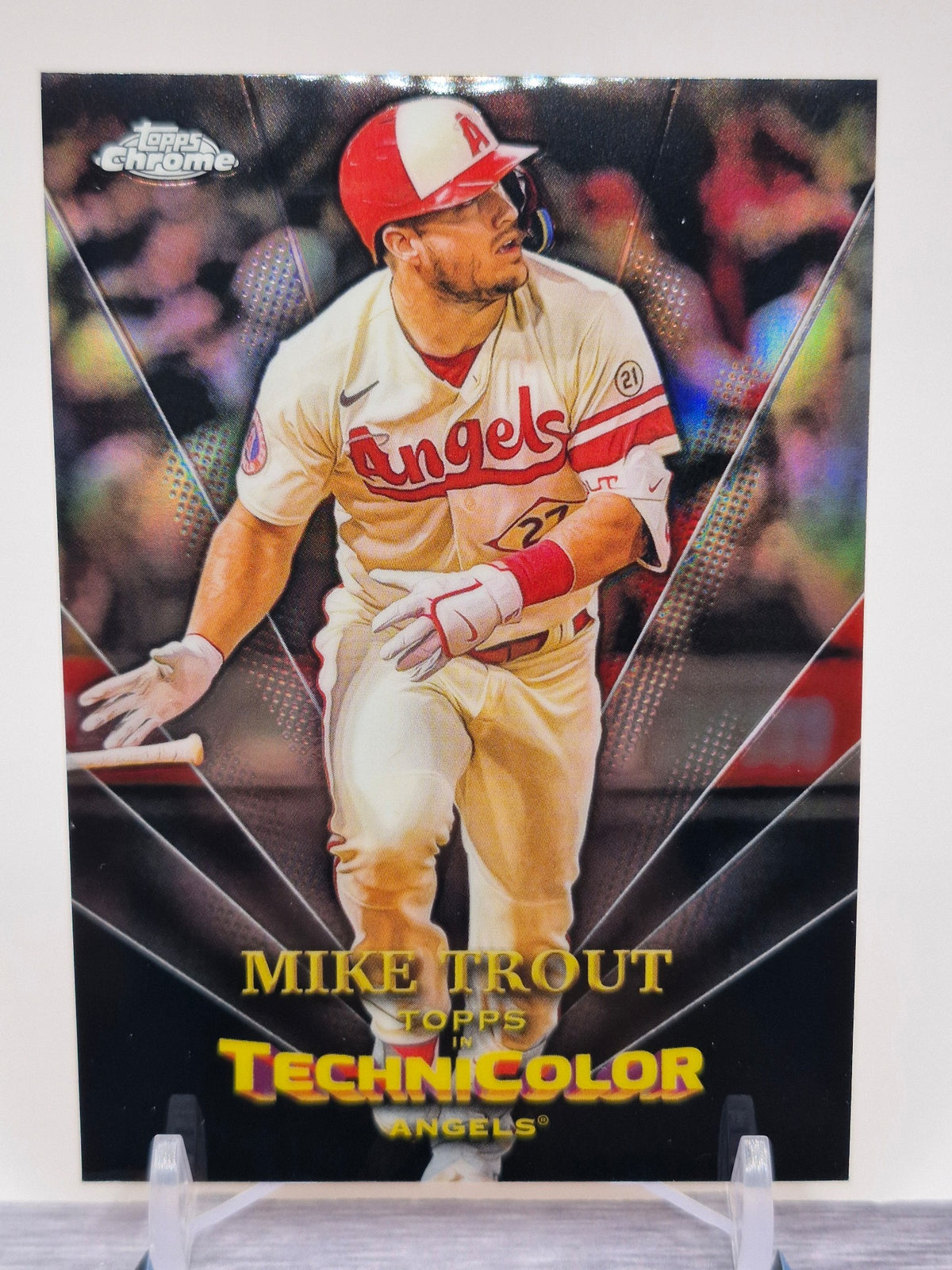 2023 Topps Chrome #TT-1 Mike Trout Topps in Technicolor
