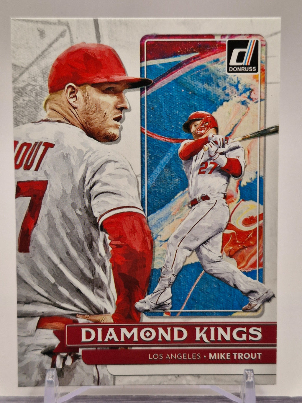 2022 Donruss Optic #14 Mike Trout Red Prizm