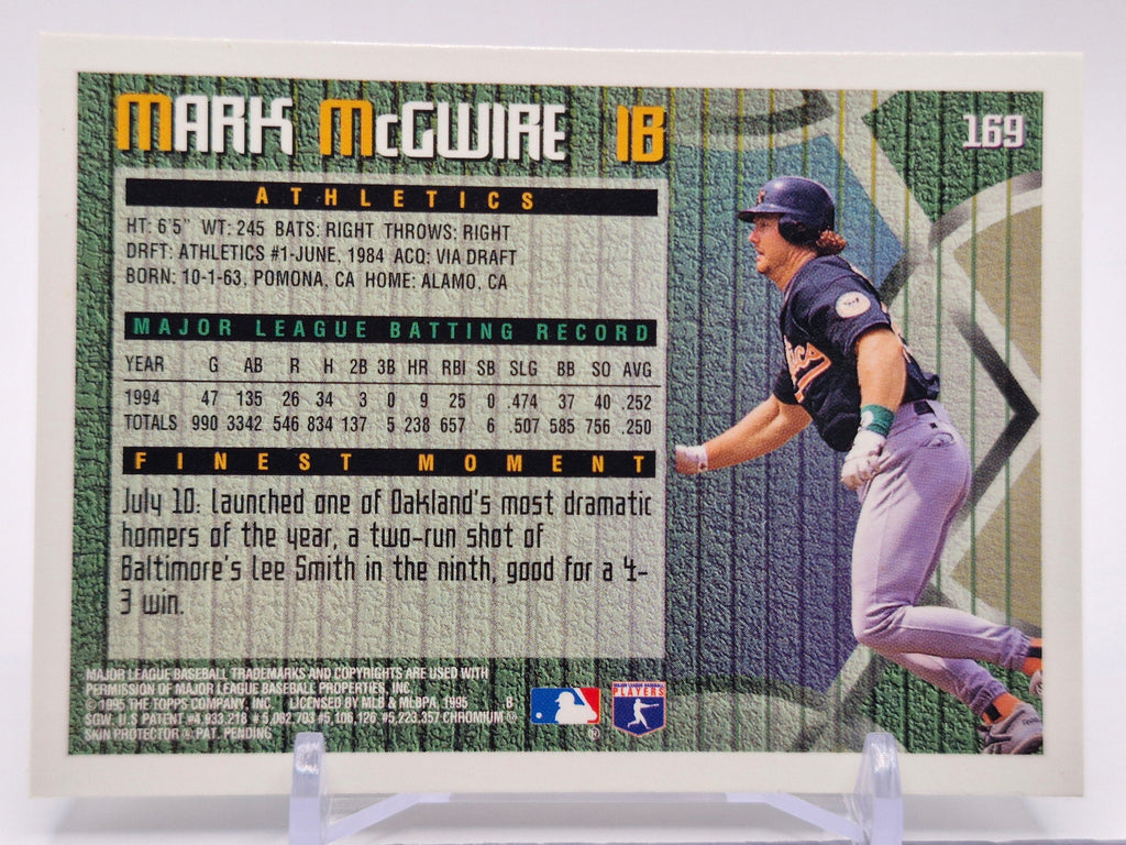 1995 Finest #169 Mark McGwire