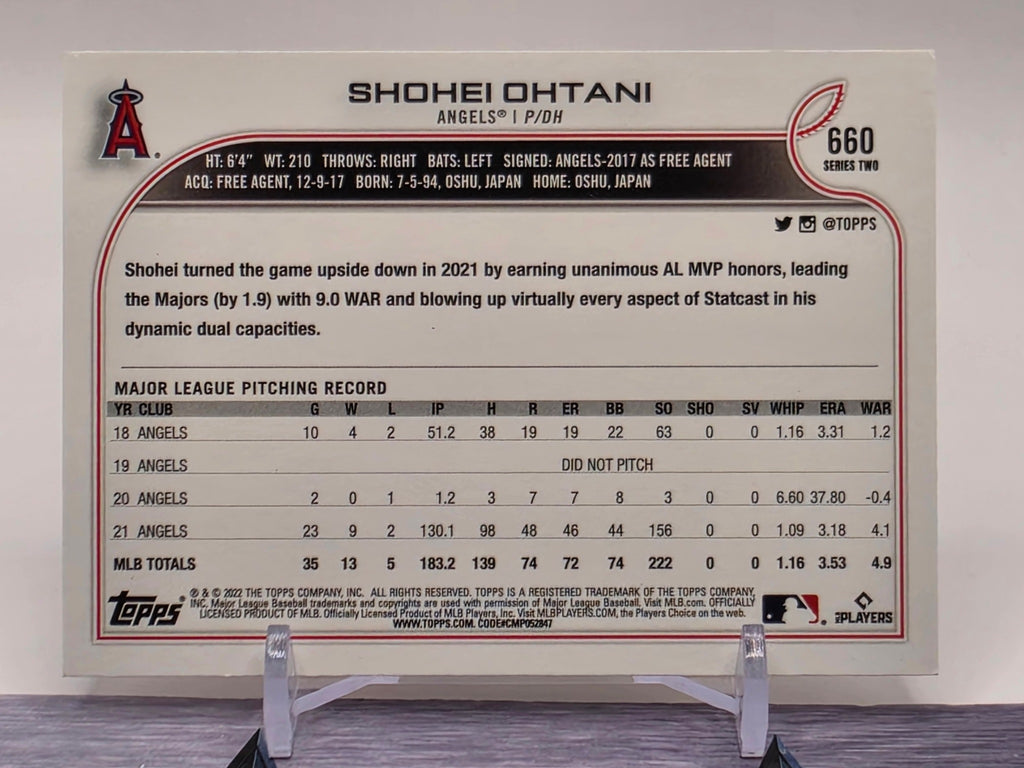 2022 Topps #660 Shohei Ohtani Independence Day