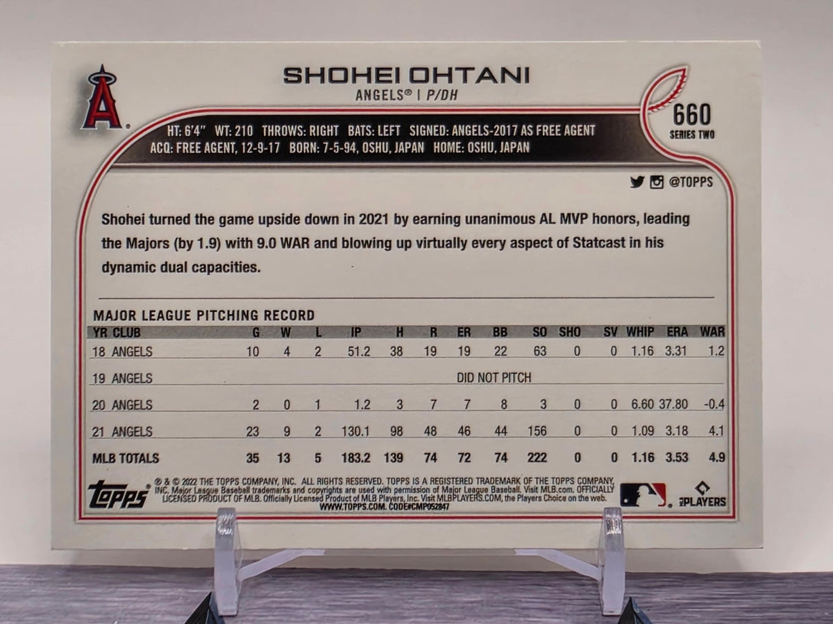 2022 Topps #660 Shohei Ohtani Independence Day