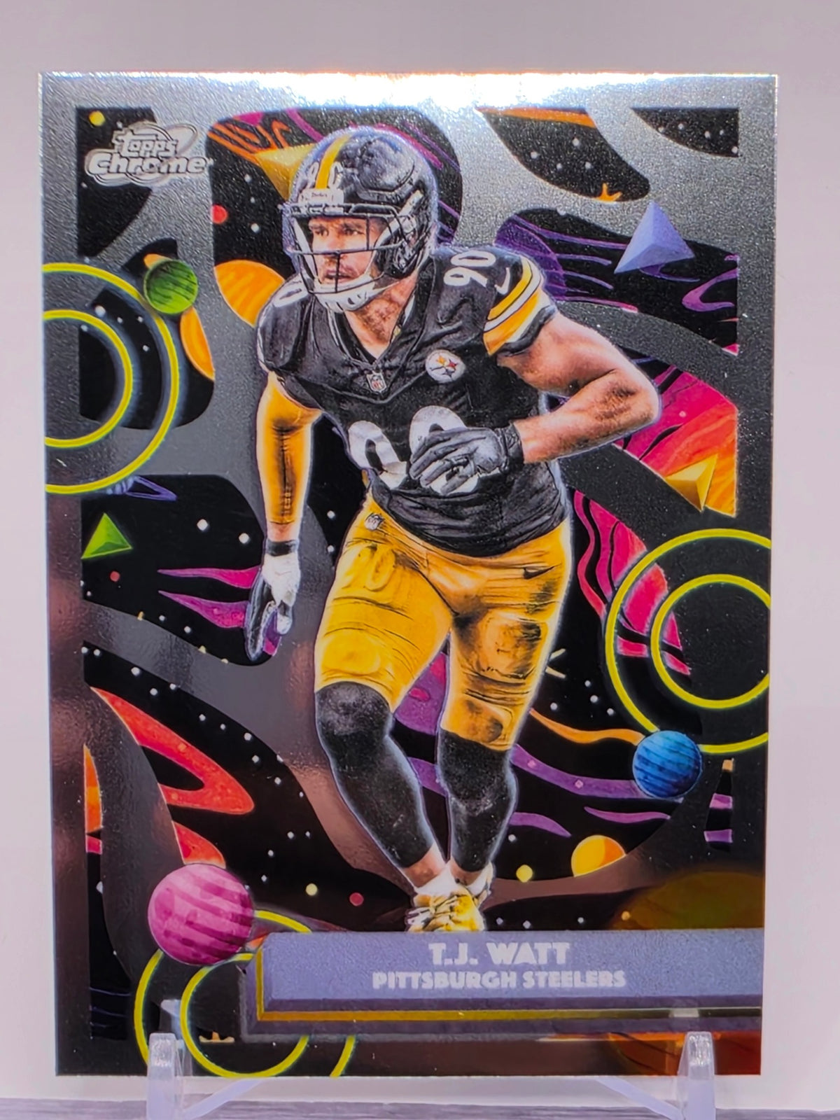 2025 Topps Chrome Cosmic #84 T.J. Watt