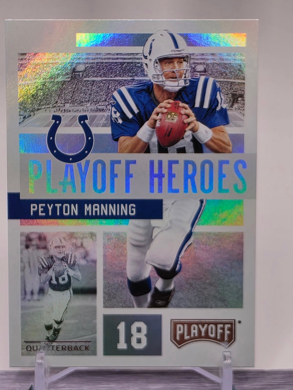 2018 Panini Playoff #12 Peyton Manning Playoff Heroes