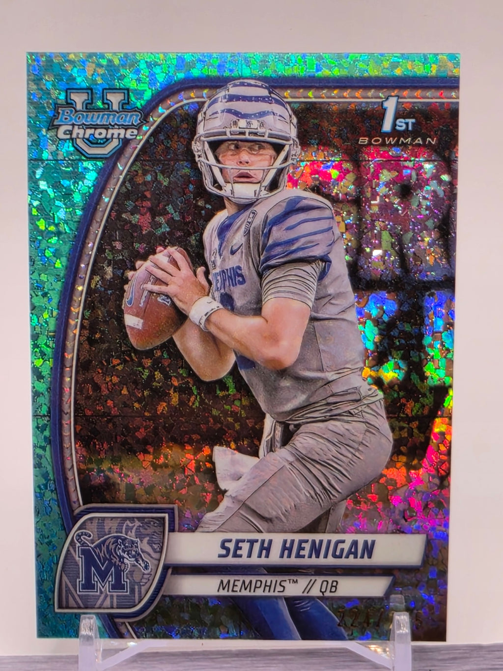 2024 Bowman University Chrome Sapphire Edition #162 Seth Henigan Gold