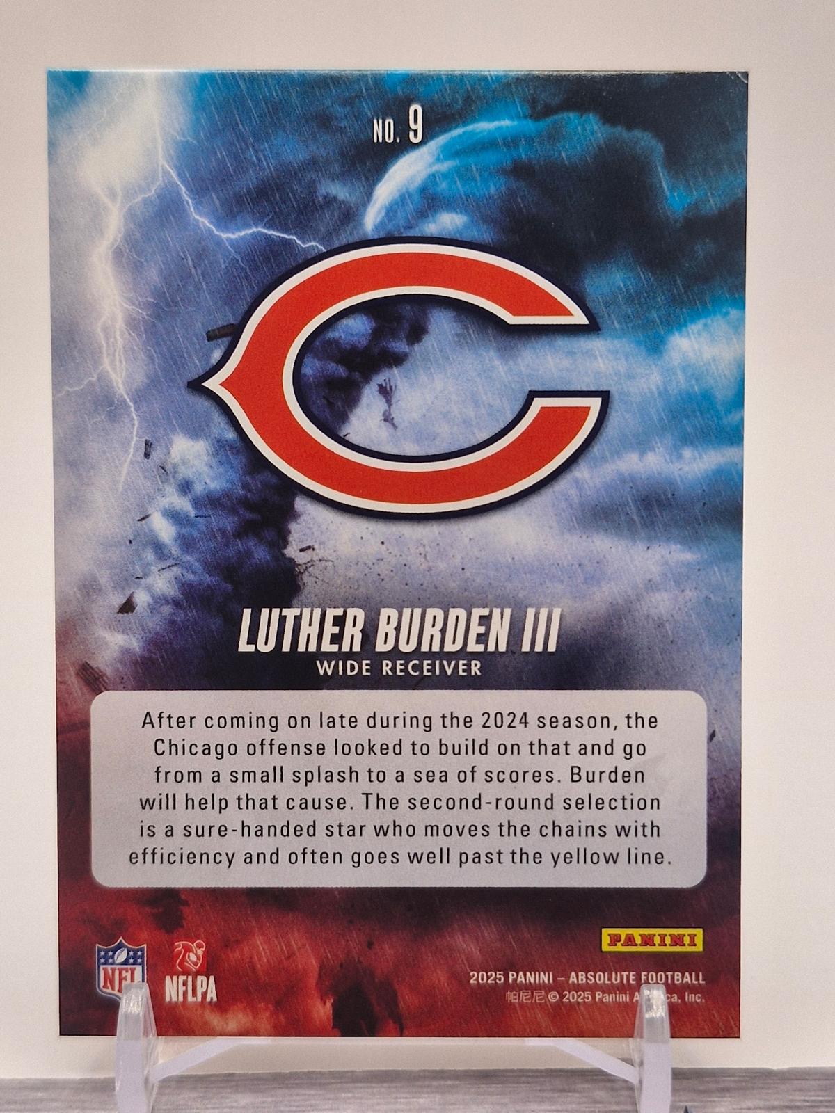 2025 Panini Absolute #9 Luther Burden III By Storm